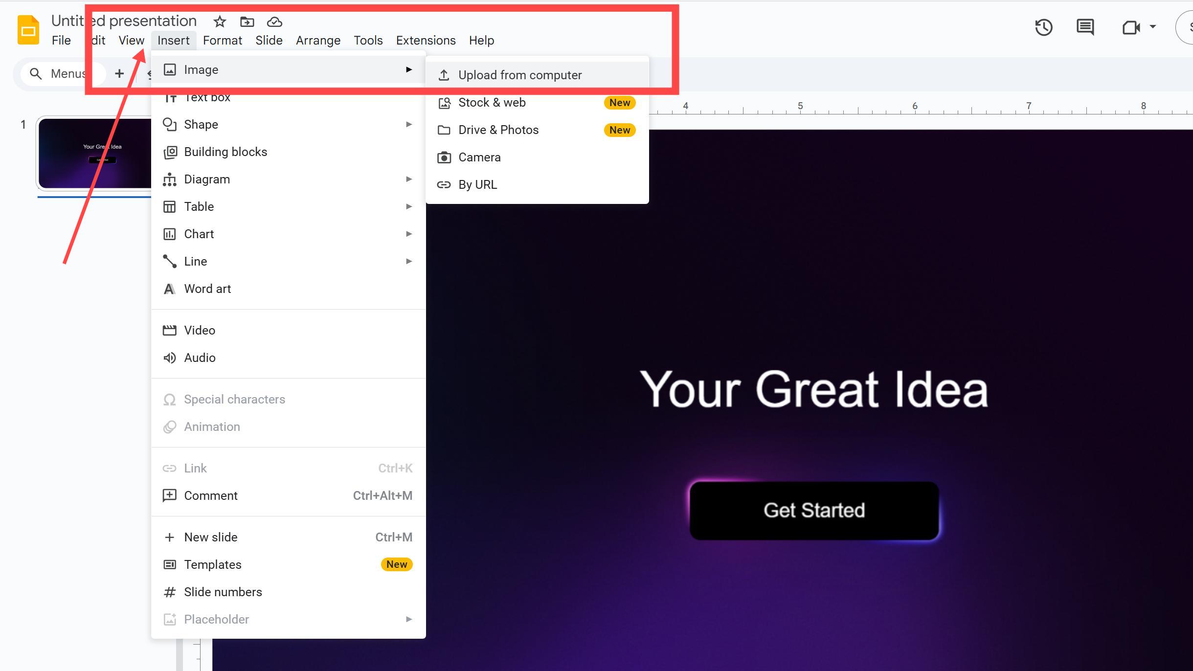 Comment insérer, recadrer ou masquer des images dans Google Slides
