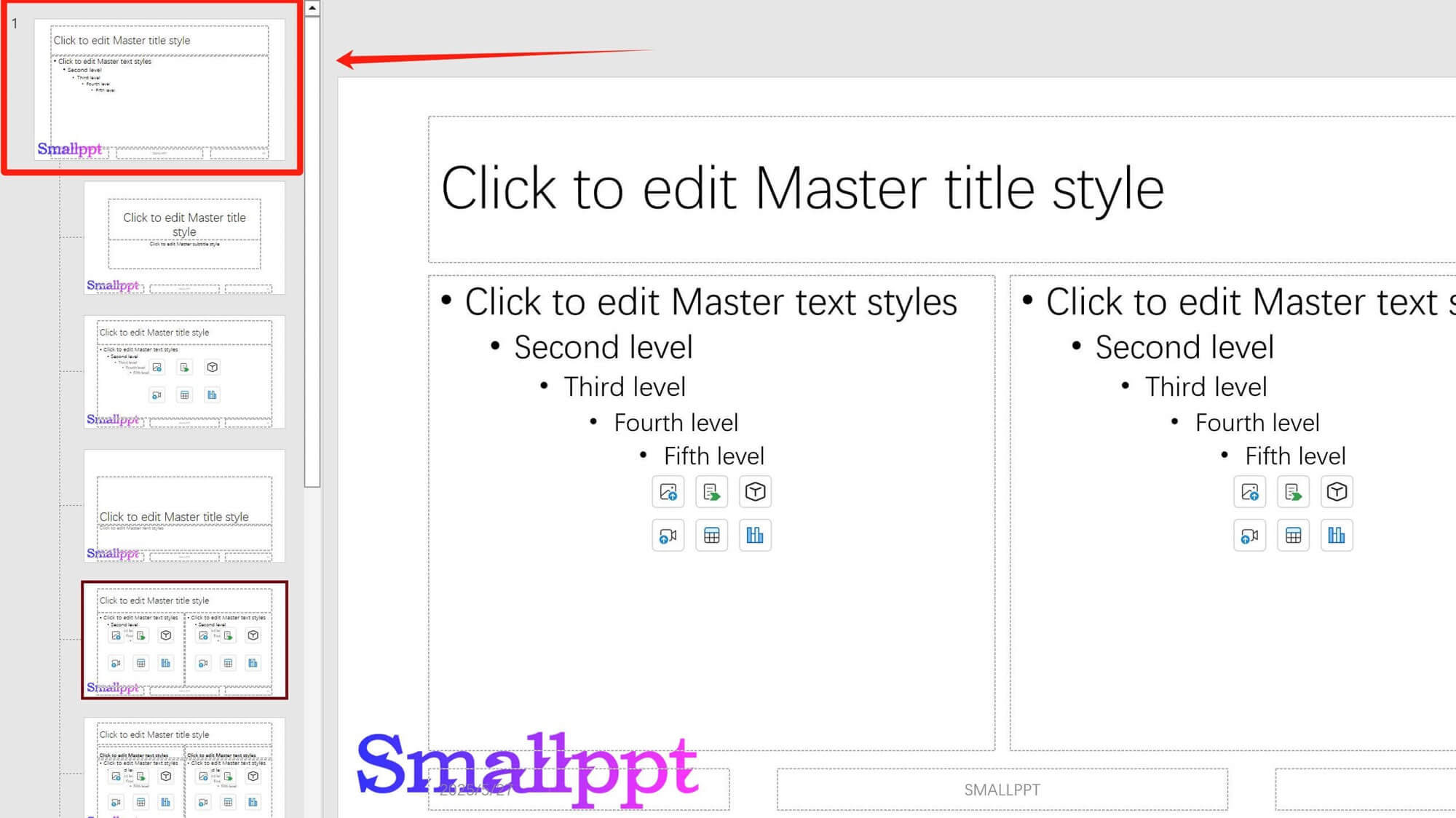 Adding Watermarks to All Slides via Slide Master