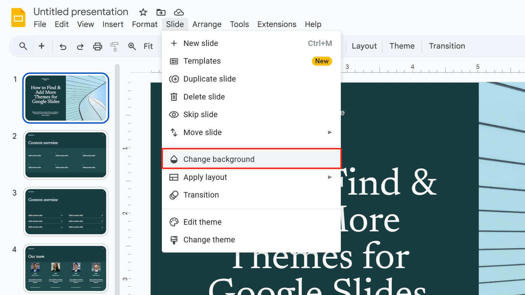 How to Change Themes in Google Slides