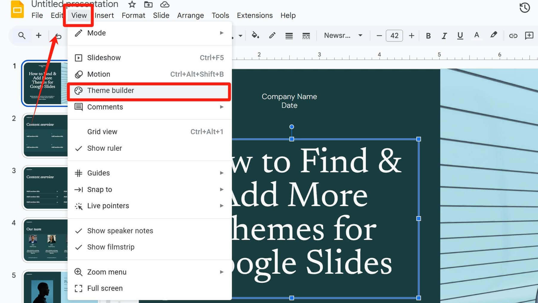 How to Change Themes in Google Slides