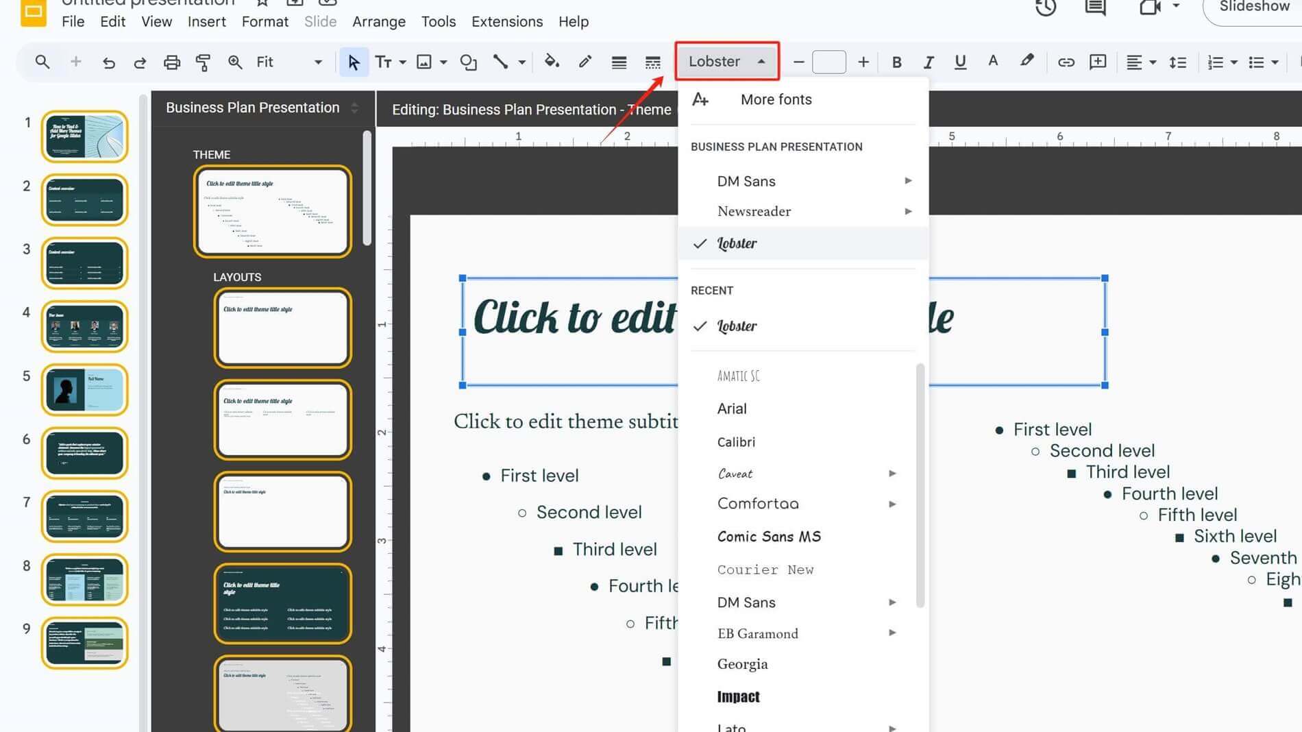 How to Change Themes in Google Slides