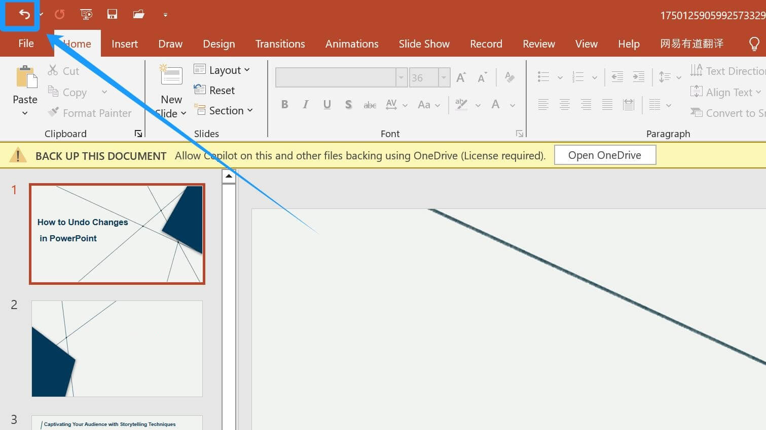 Cara Membatalkan Perubahan di PowerPoint