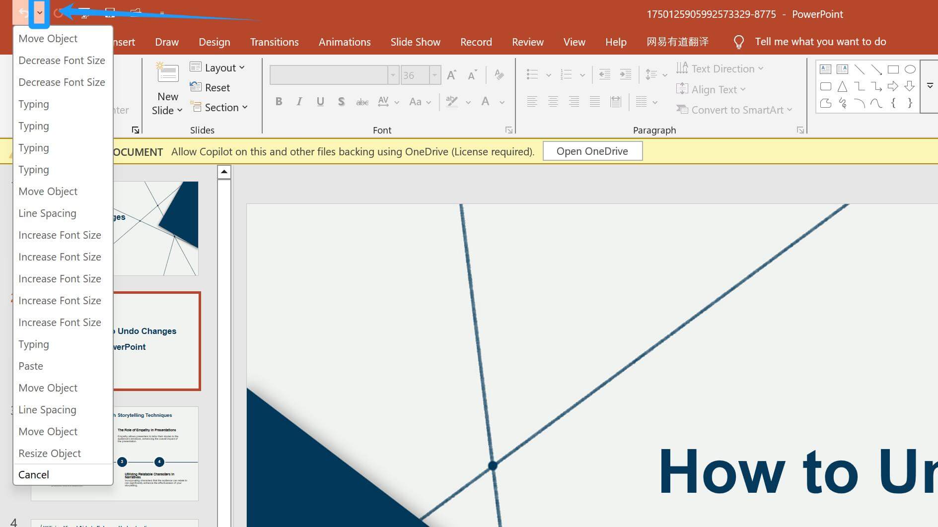 Cara Membatalkan Perubahan di PowerPoint