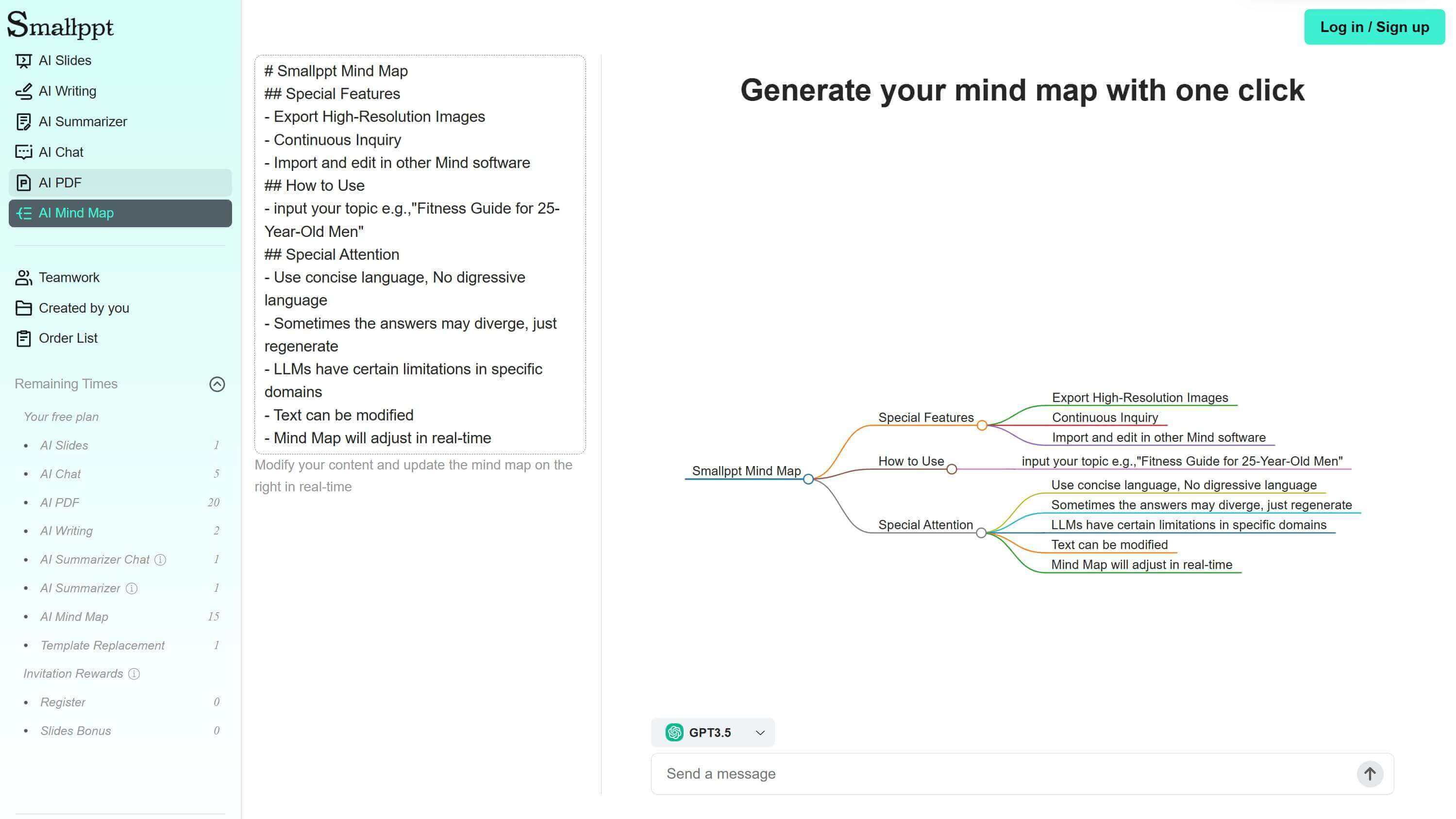 Smallppt's AI Mind Map