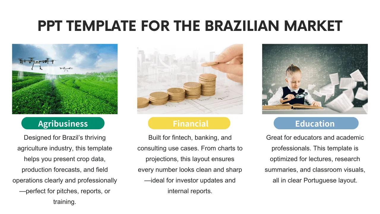 PPT template for the Brazilian market