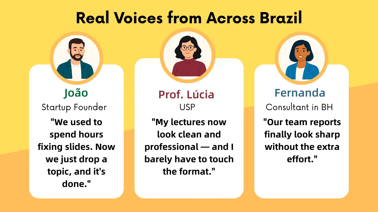 Real voices from across Brazil