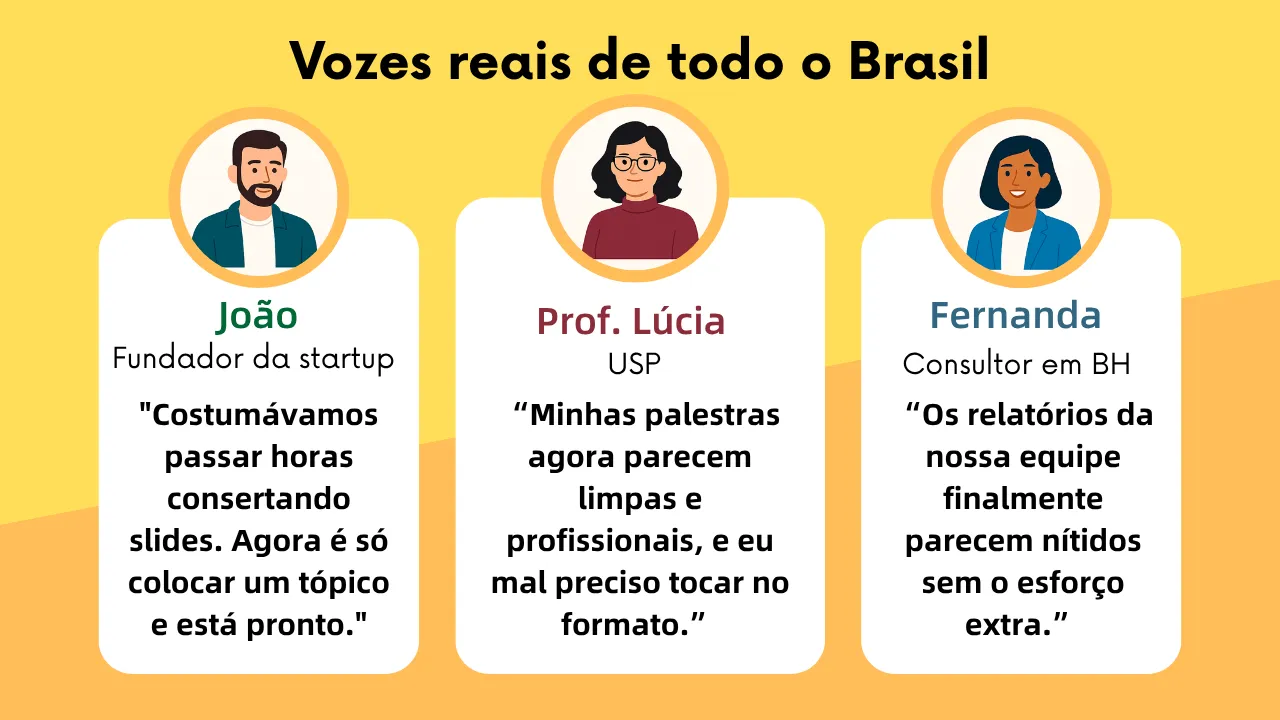 Three real voices from across Brazil