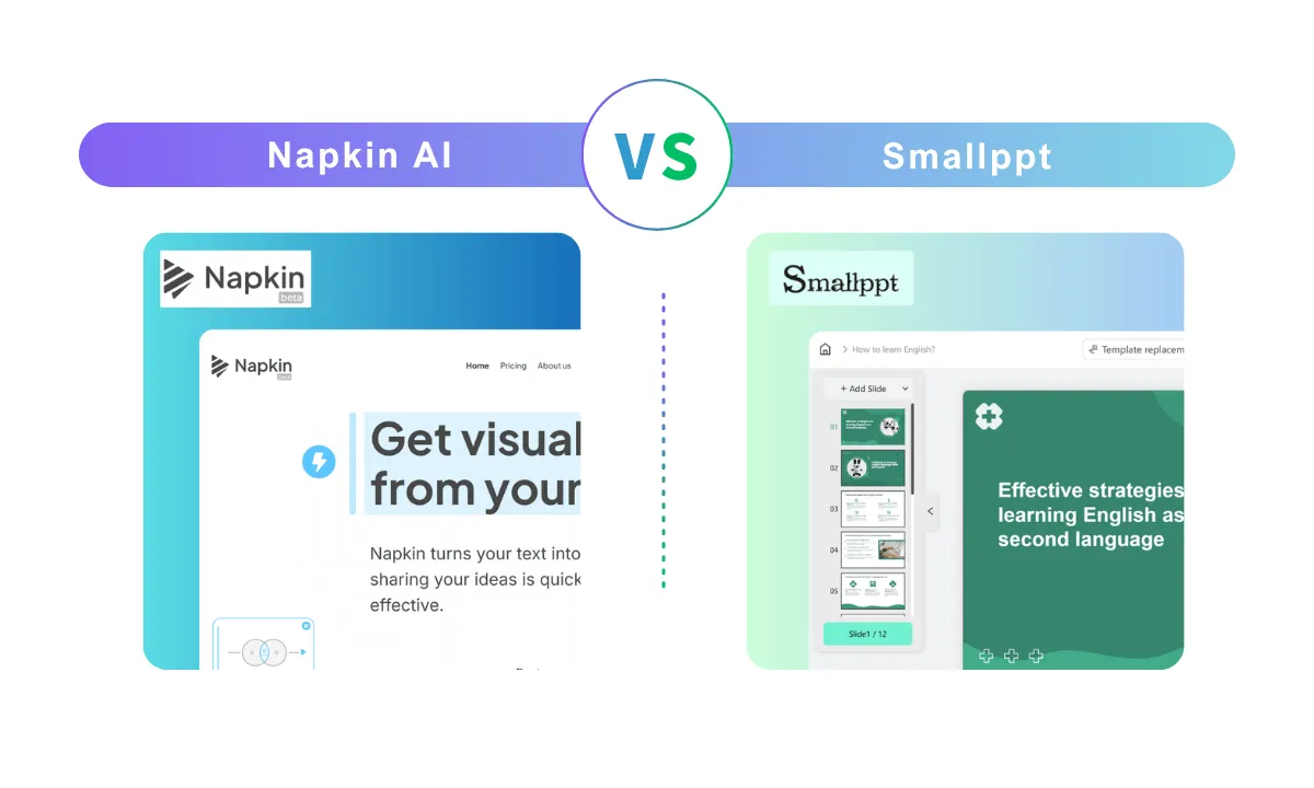 Comparison of Napkin and Smallppt Pages
