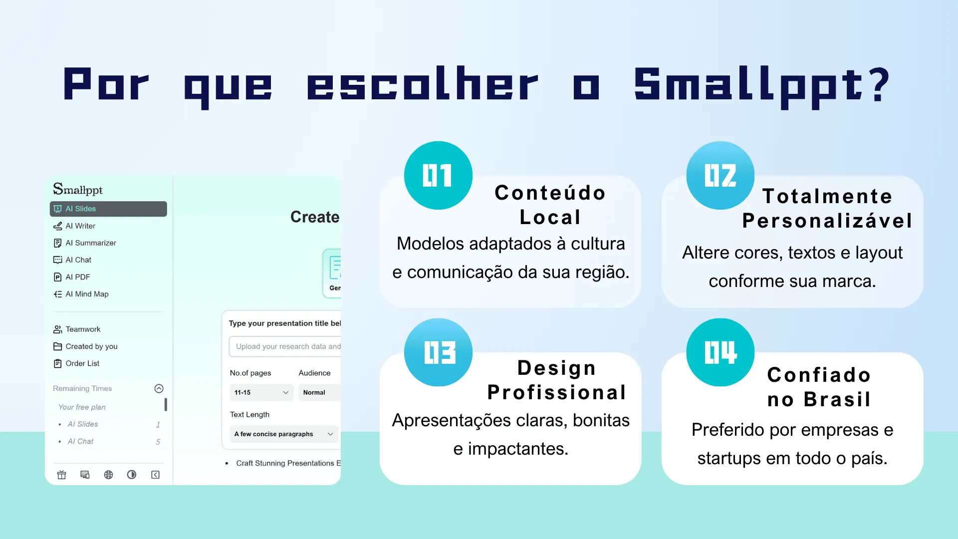 The reasons why choose Smallppt.