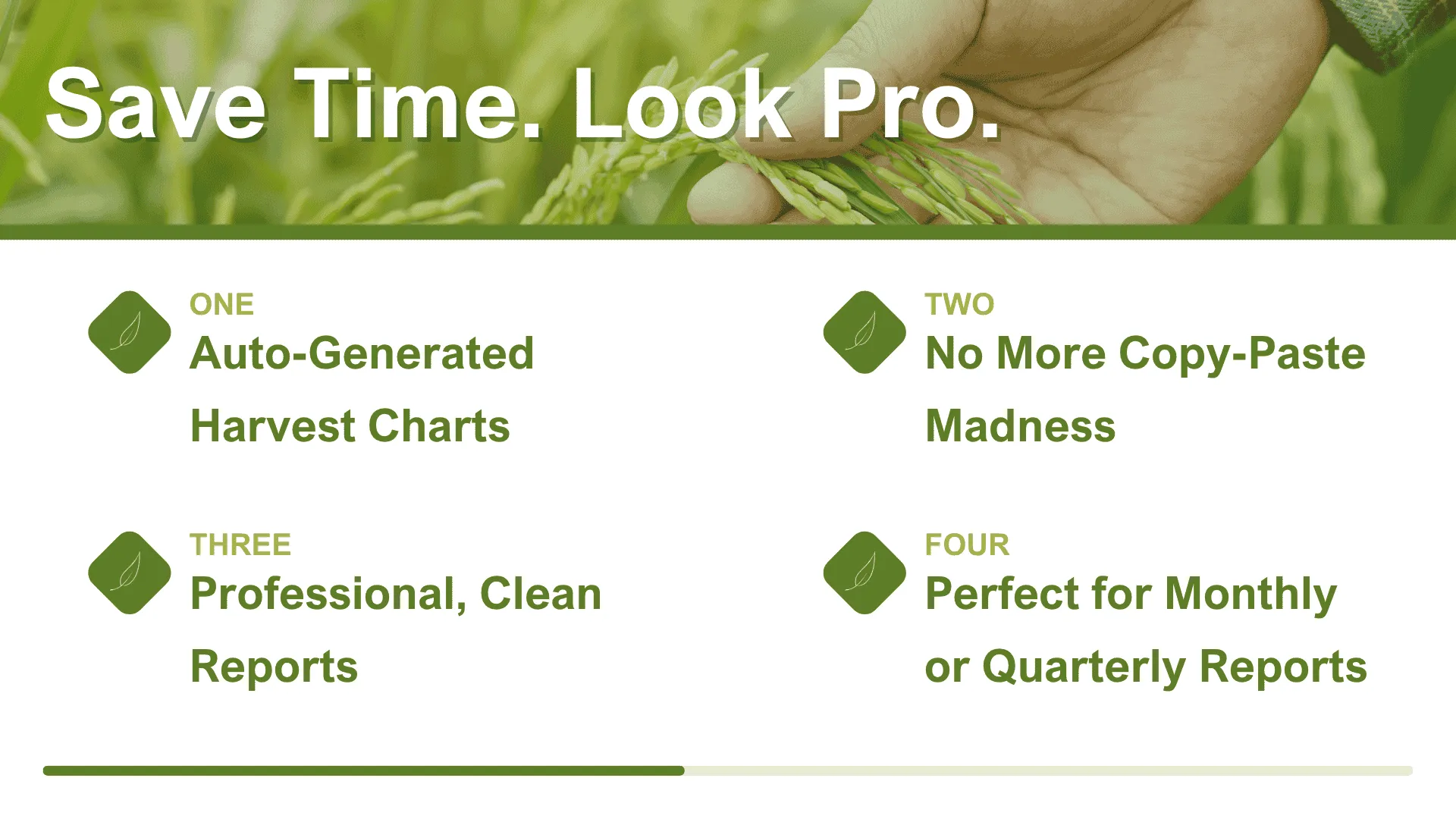 Create slides in just minutes.
