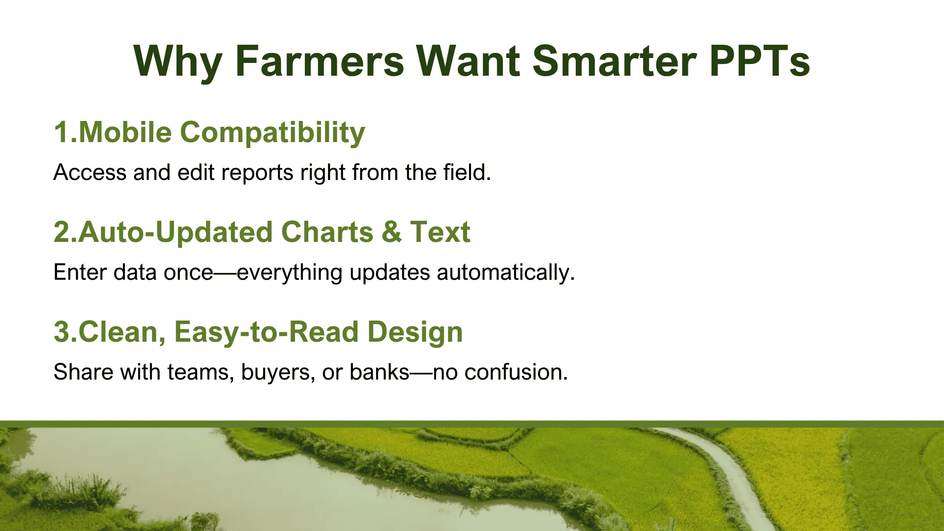 Why farmers want smarter PPTs?
