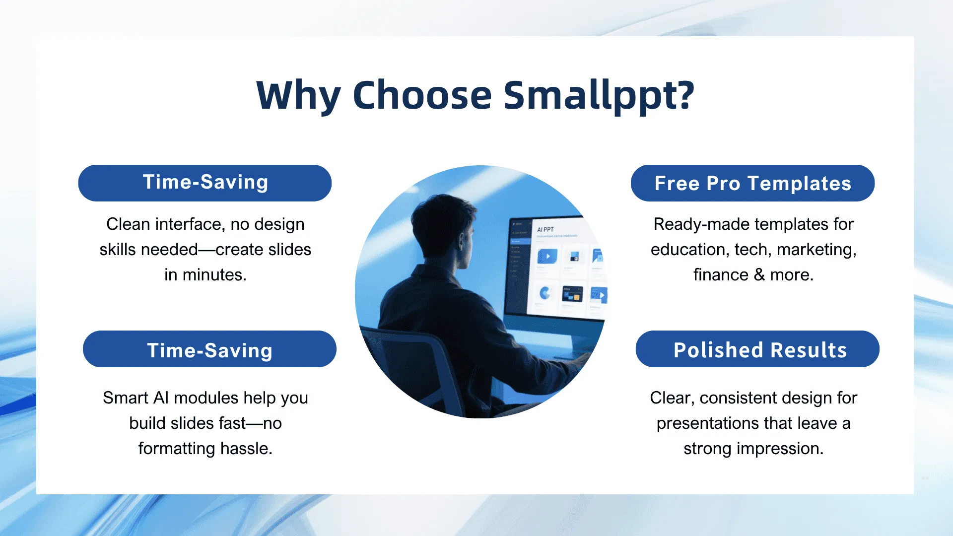 Les raisons pour lesquelles les pros choisissent Smallppt ?