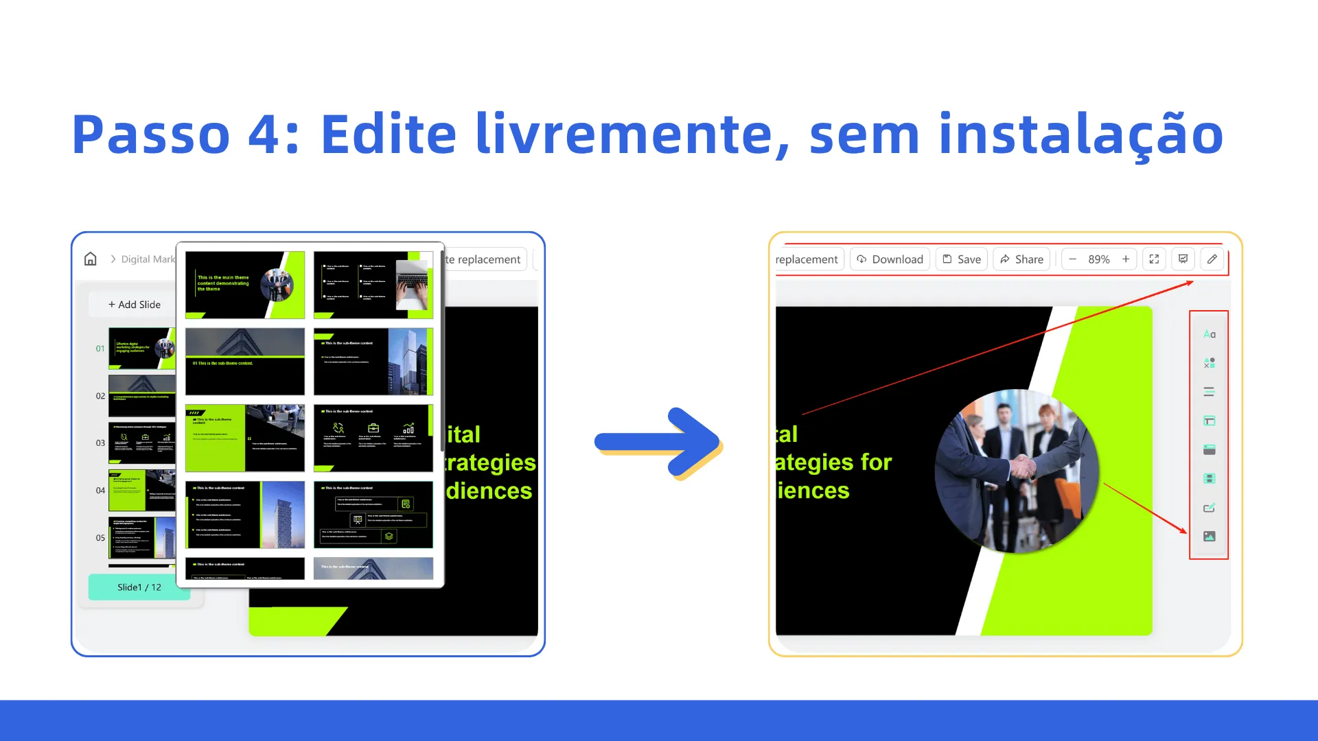 Detailed steps for making PPT using AI tools 4
