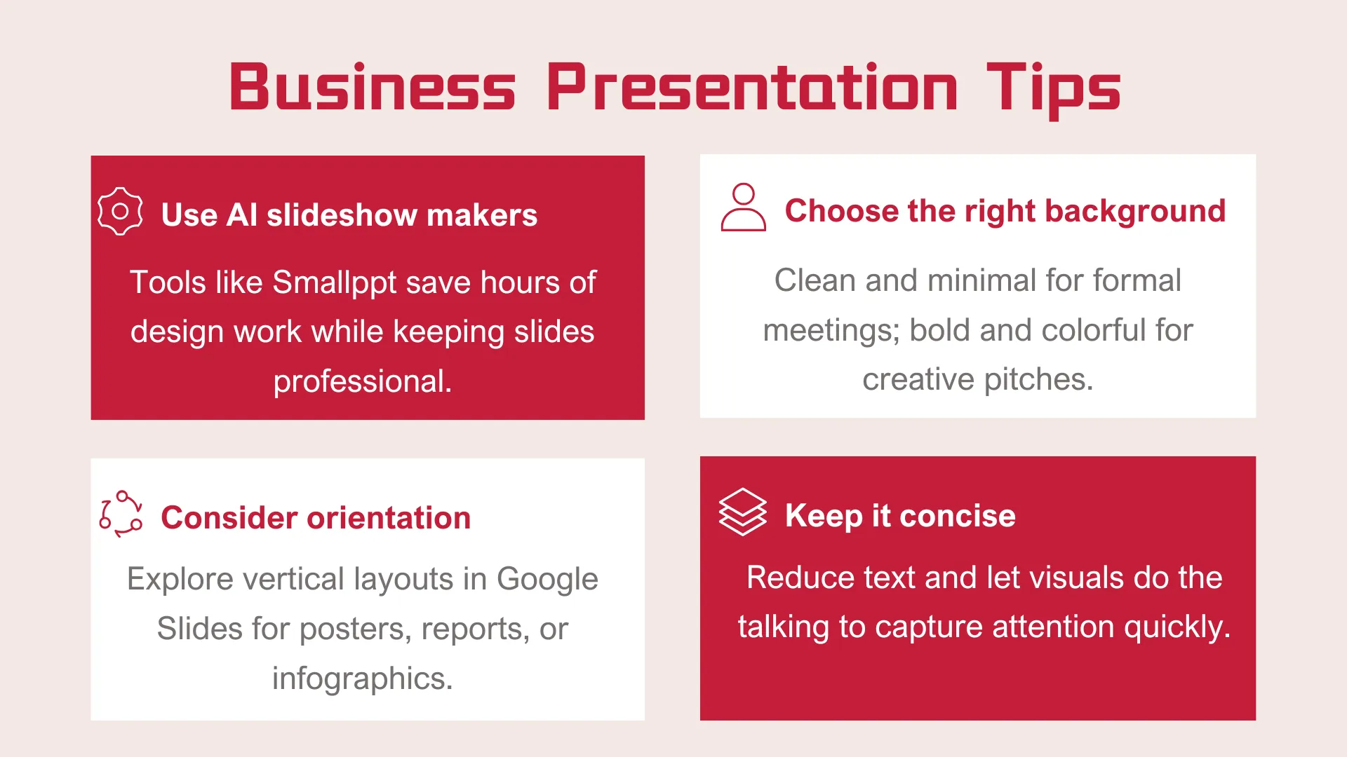 Smallppt vs Google Slides für Unternehmen