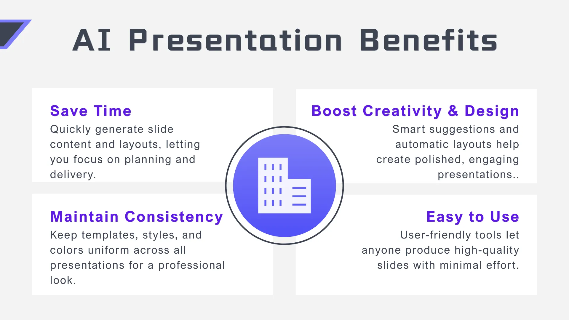 Benefits of Using AI Presentation Generators in Business