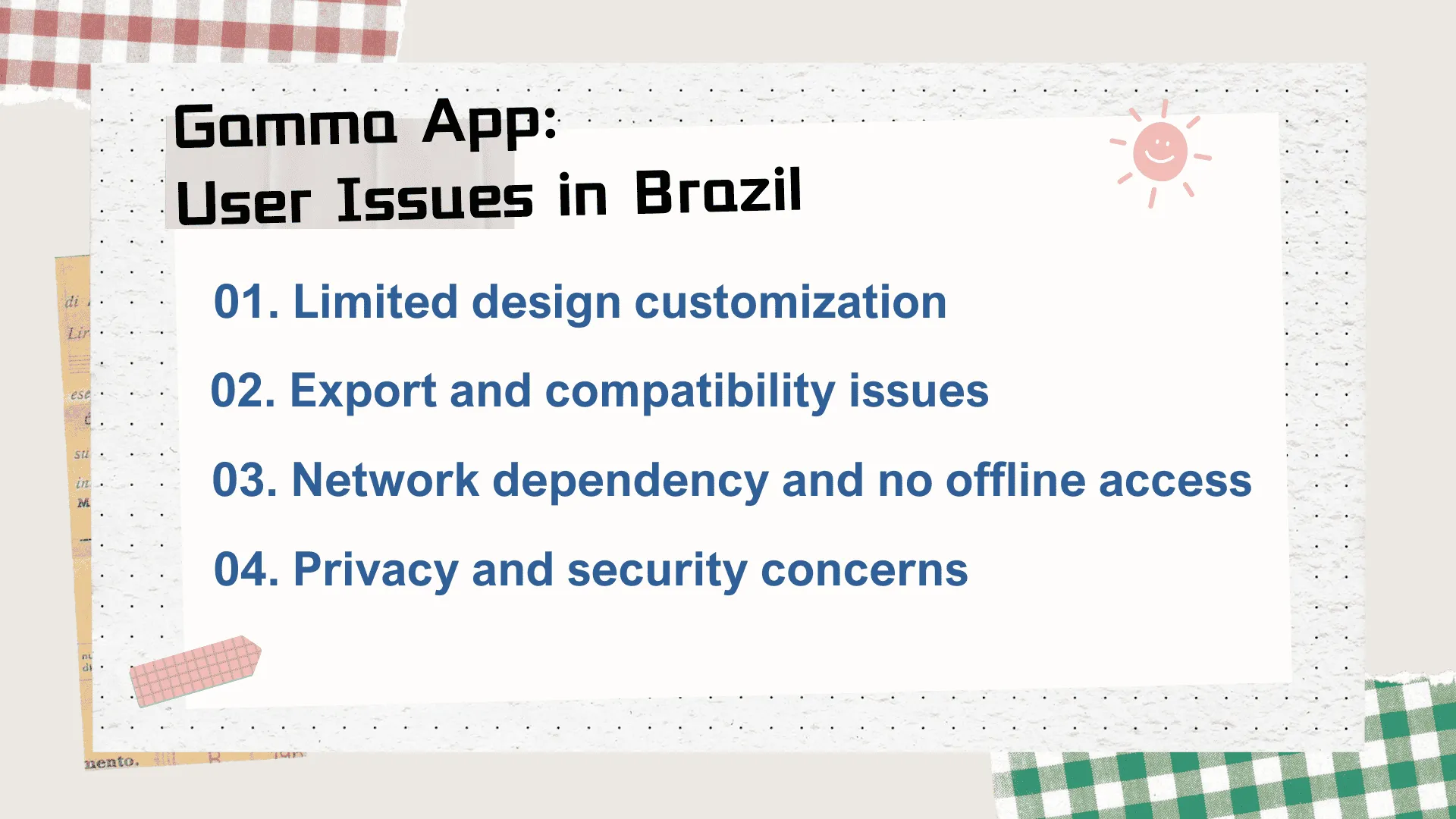 Gamma App en portugais : 5 limitations affectant les utilisateurs au Brésil