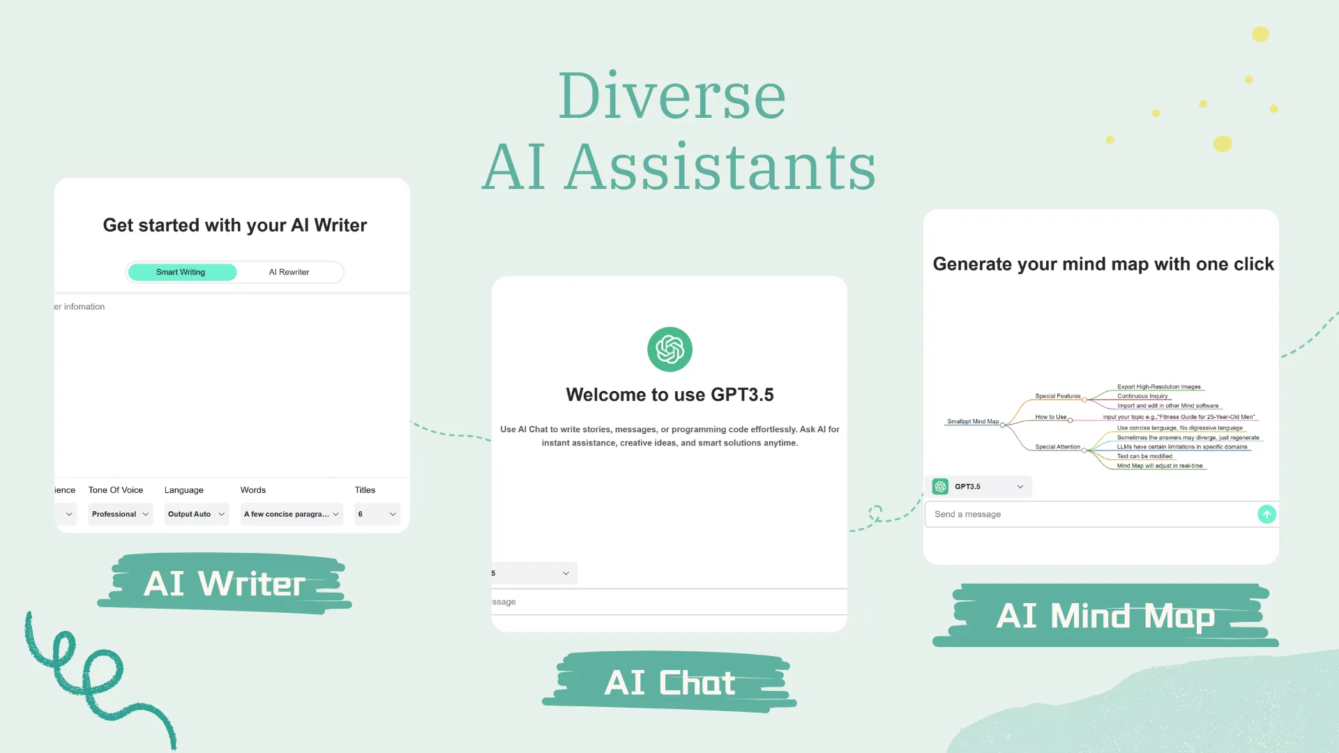 Vielfältige KI-Assistenten in Smallppt
