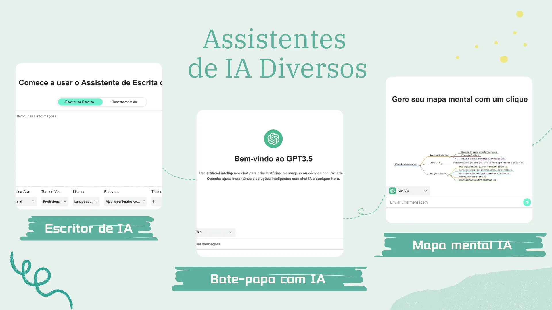Diverse AI assistants in Smallppt