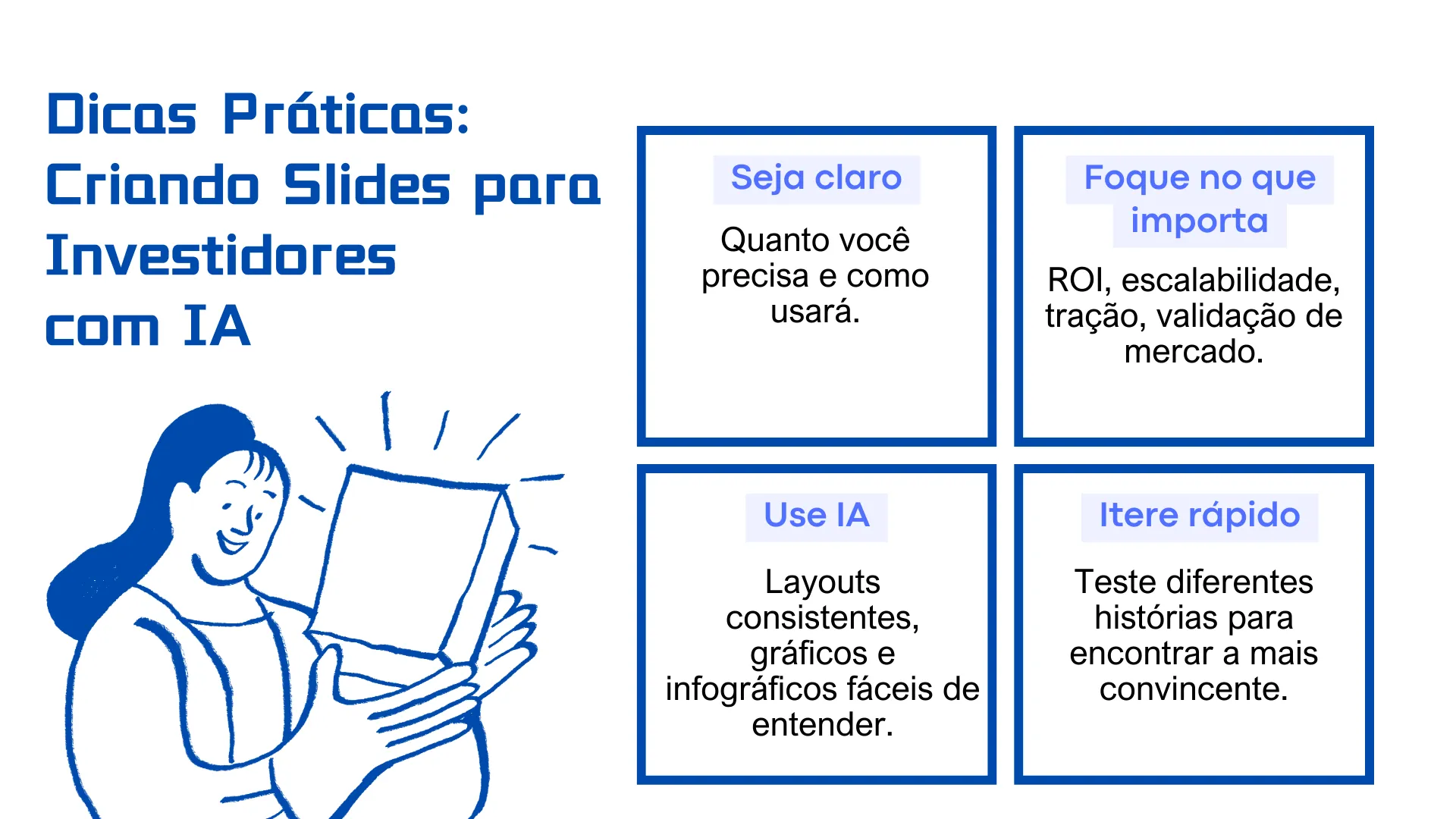 Actionable tips for creating slides for investors with AI slideshow maker