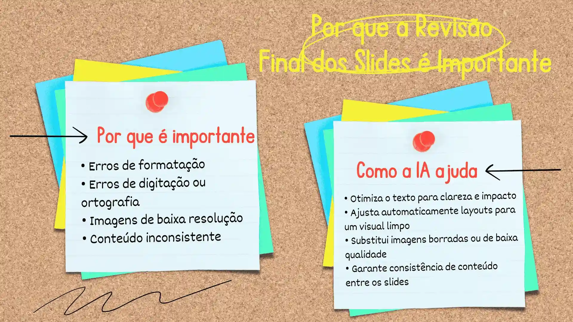 Final slide review for AI slideshow presentation