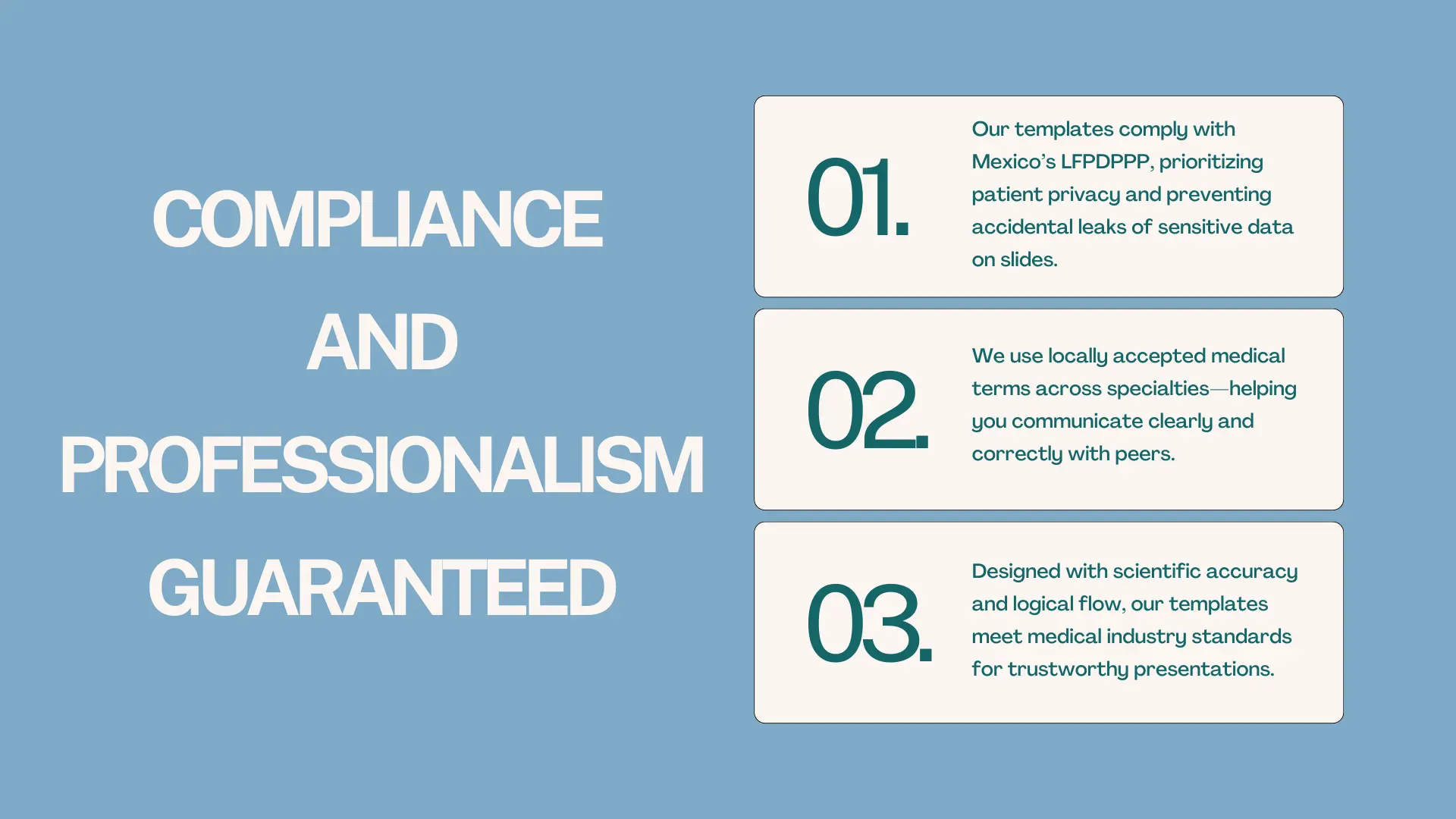 Compliance and Professionalism Guaranteed​​