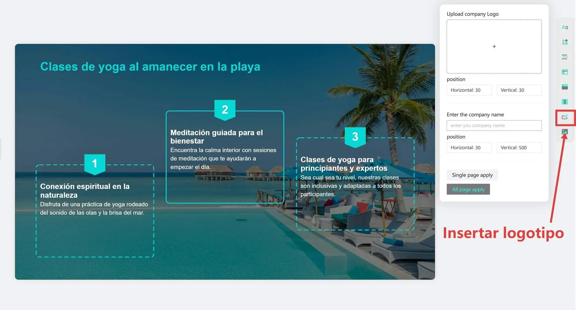 Insert logo in Smallppt
