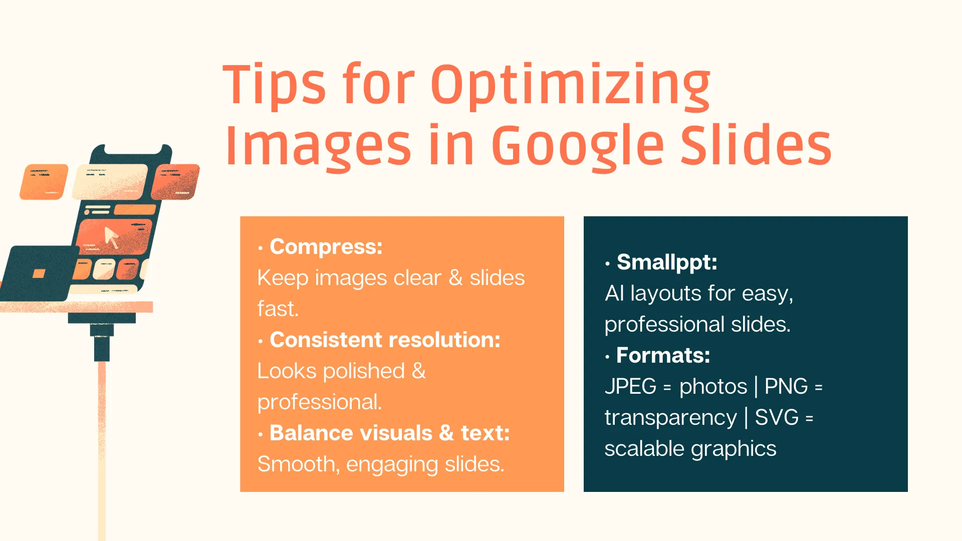 Optimized images in Google Slides