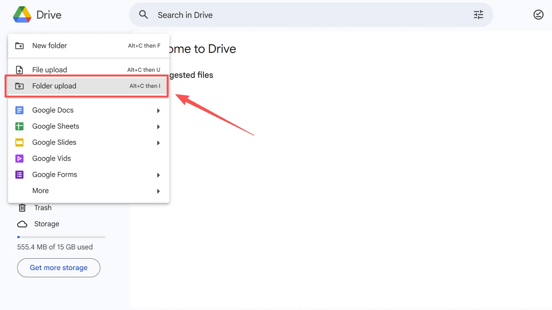 Upload WMF file to Google Drive