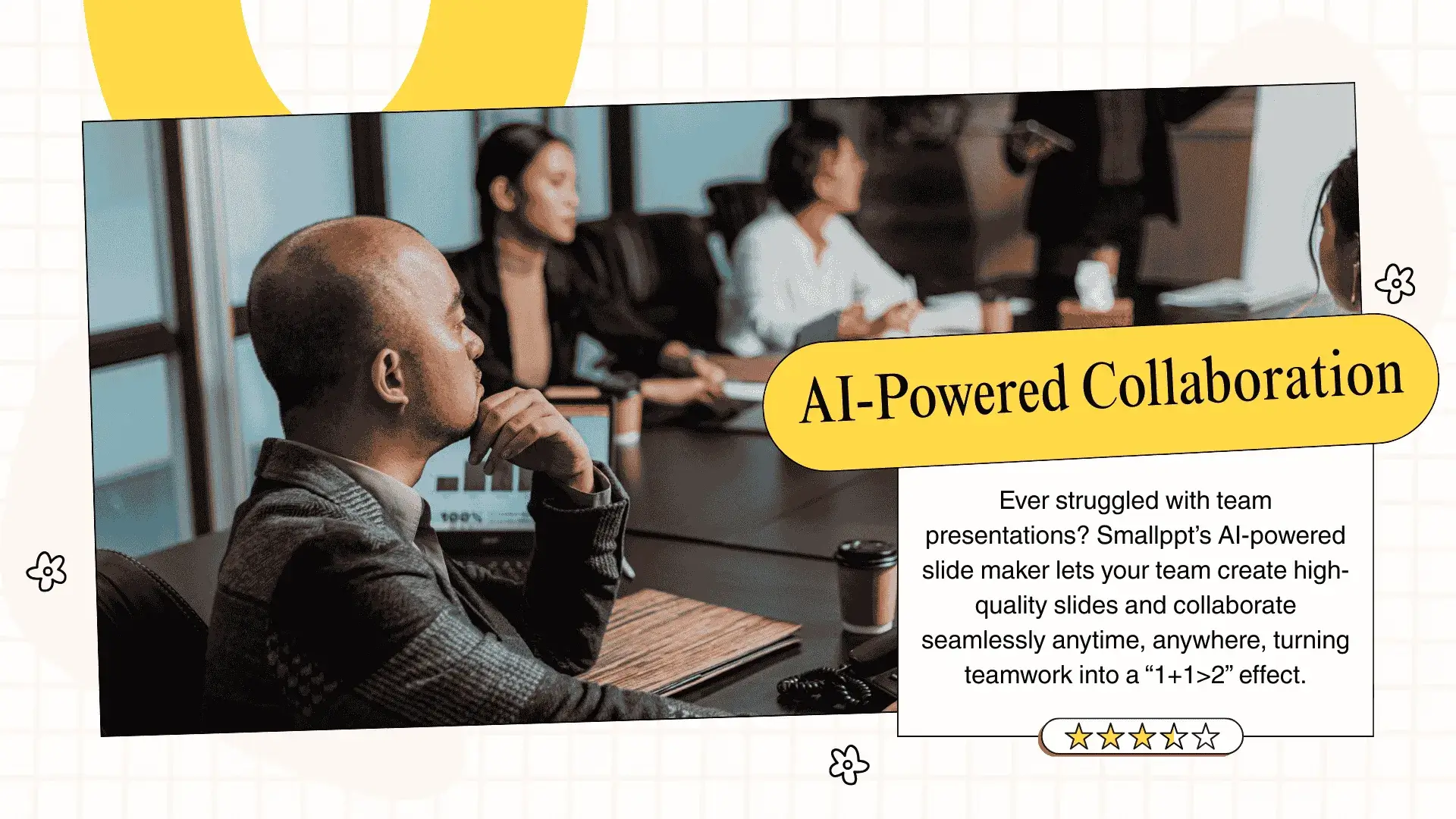 Smallppt AI slide maker for team collaboration and efficient presentations