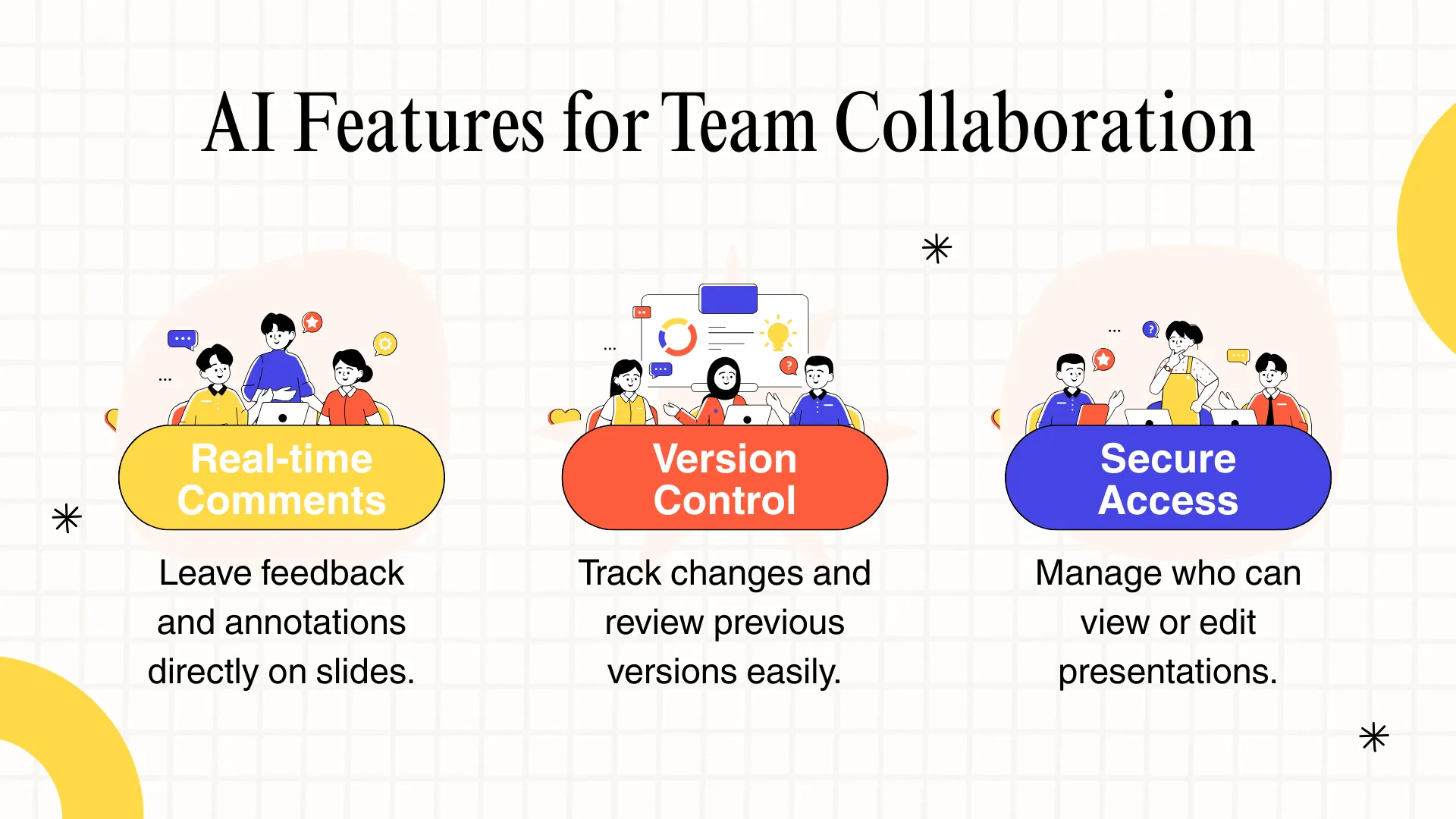 Smallppt AI features for efficient team collaboration