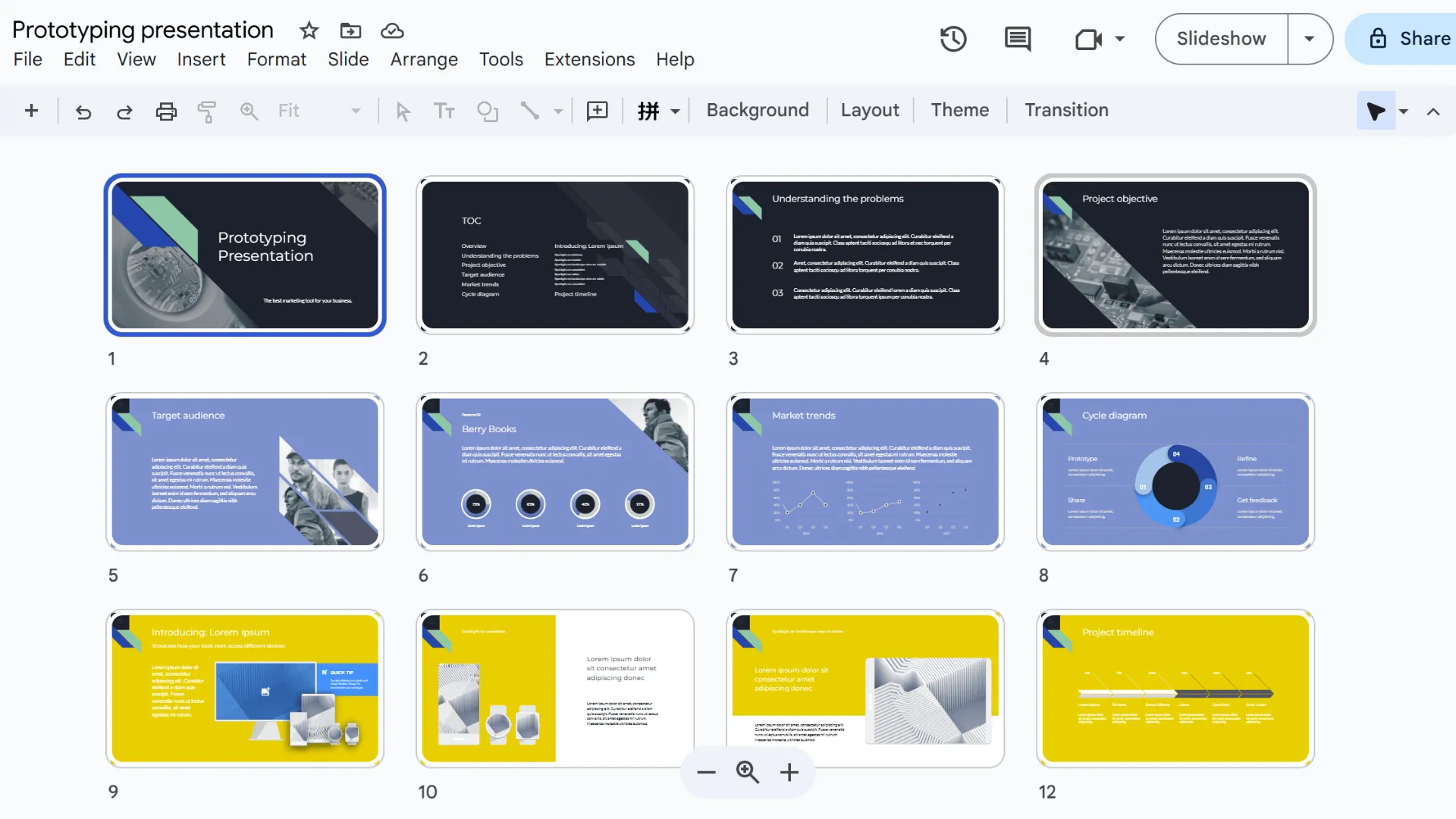 Gunakan warna untuk menunjuk bagian di Google Slides