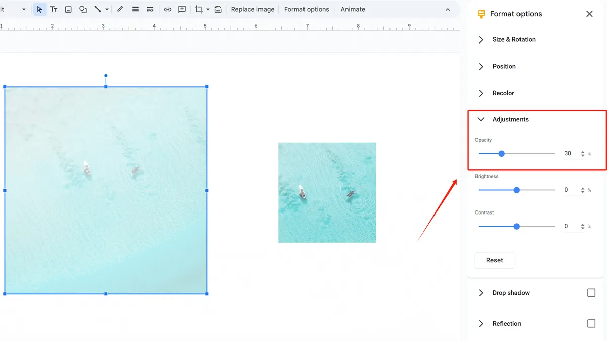 copy and adjust images