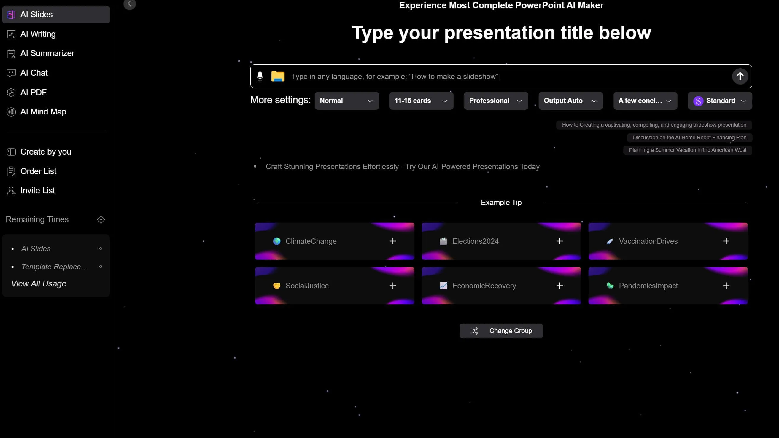 AI Presentation Generator