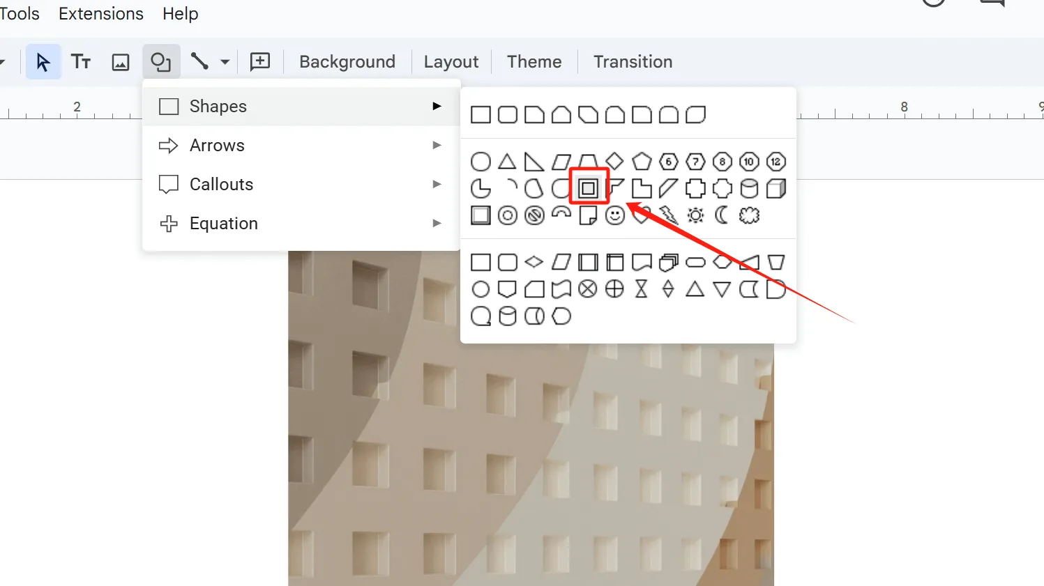 Add Shapes Over Images