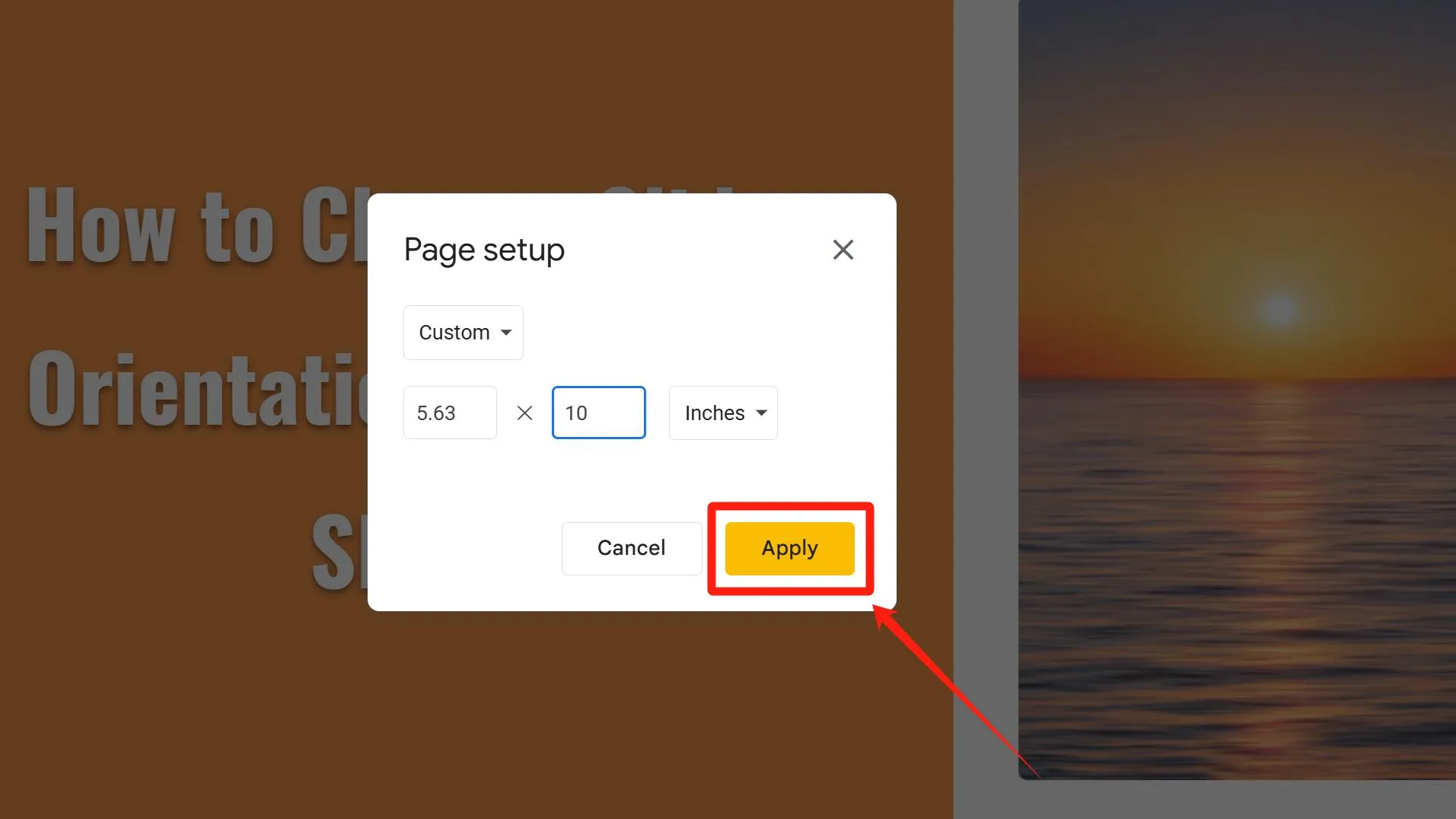 How to Change Page Orientation in Google Slides