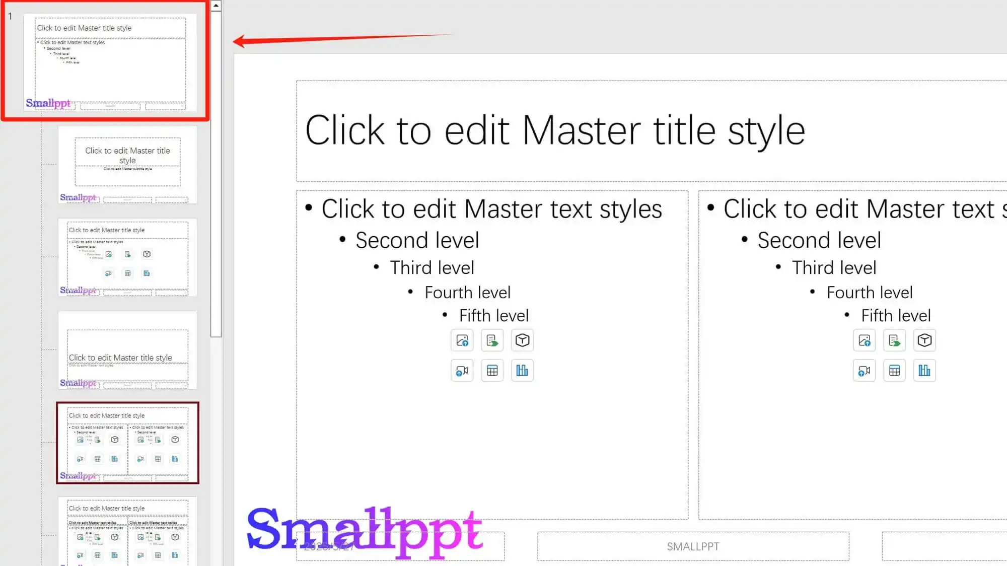 Adding Watermarks to All Slides via Slide Master