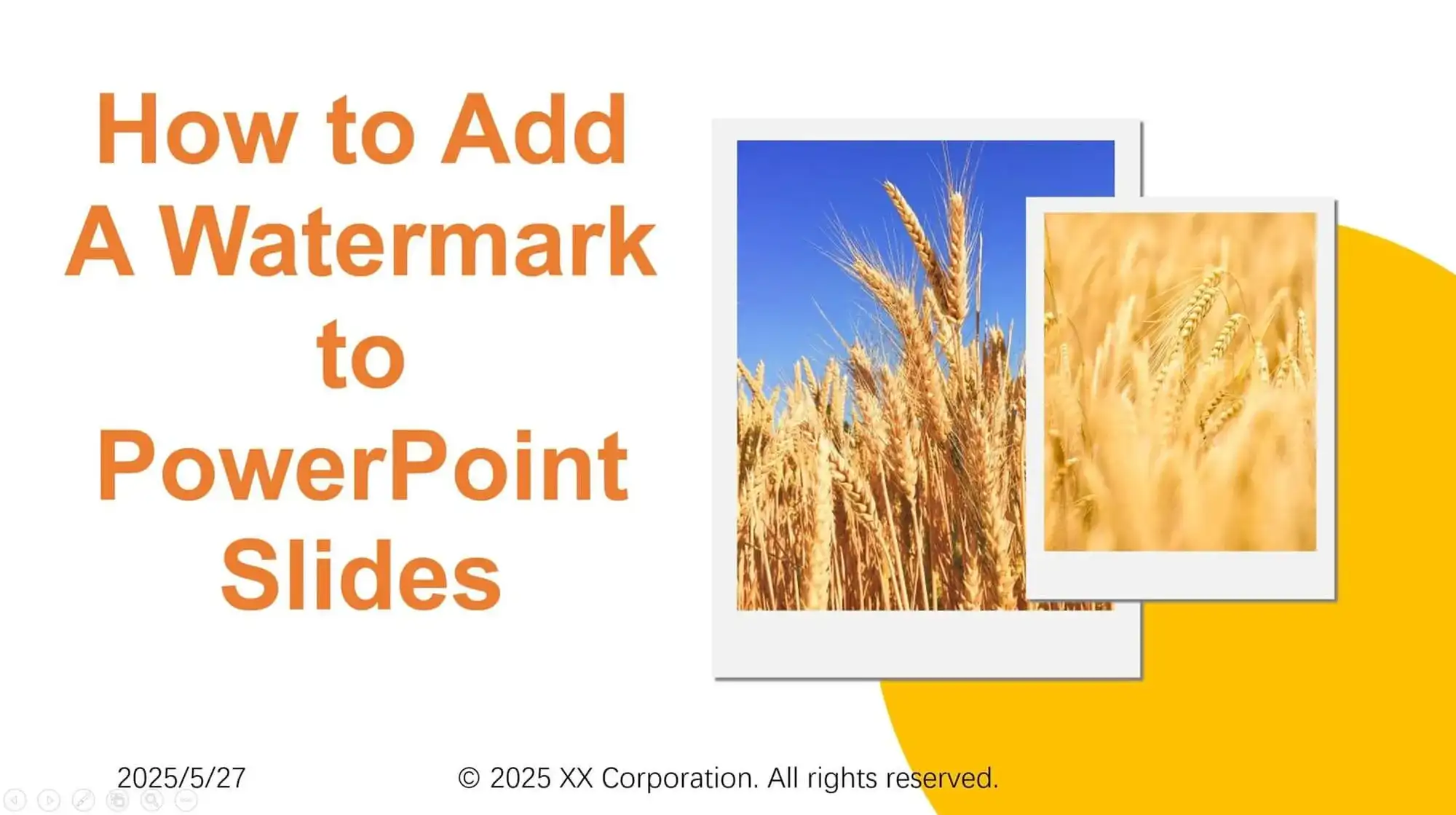 Text-Only Watermarks