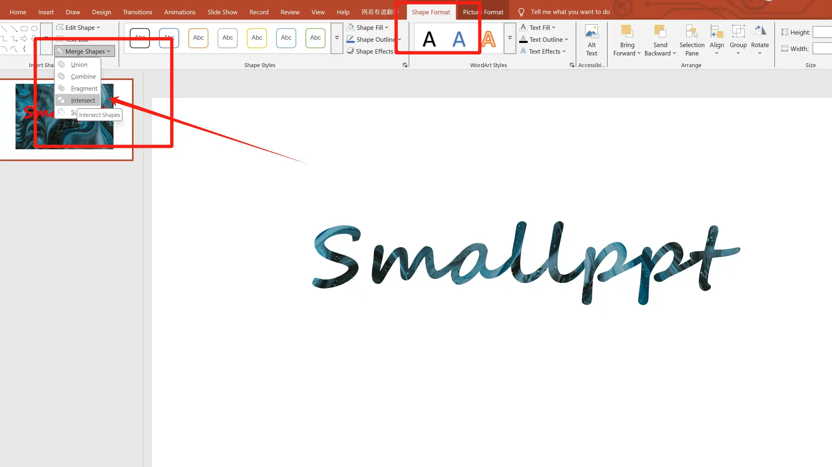 Directly Merging Images with Text
