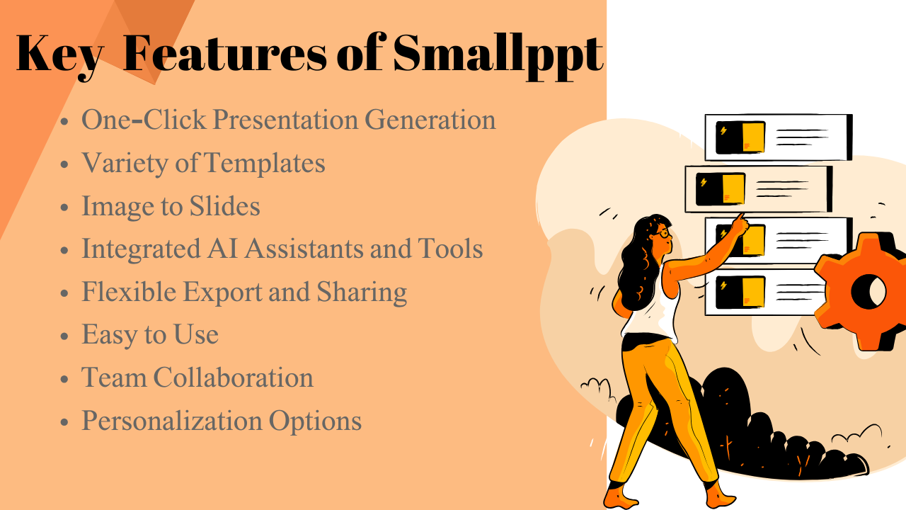 الميزات الرئيسية لـ Smallppt