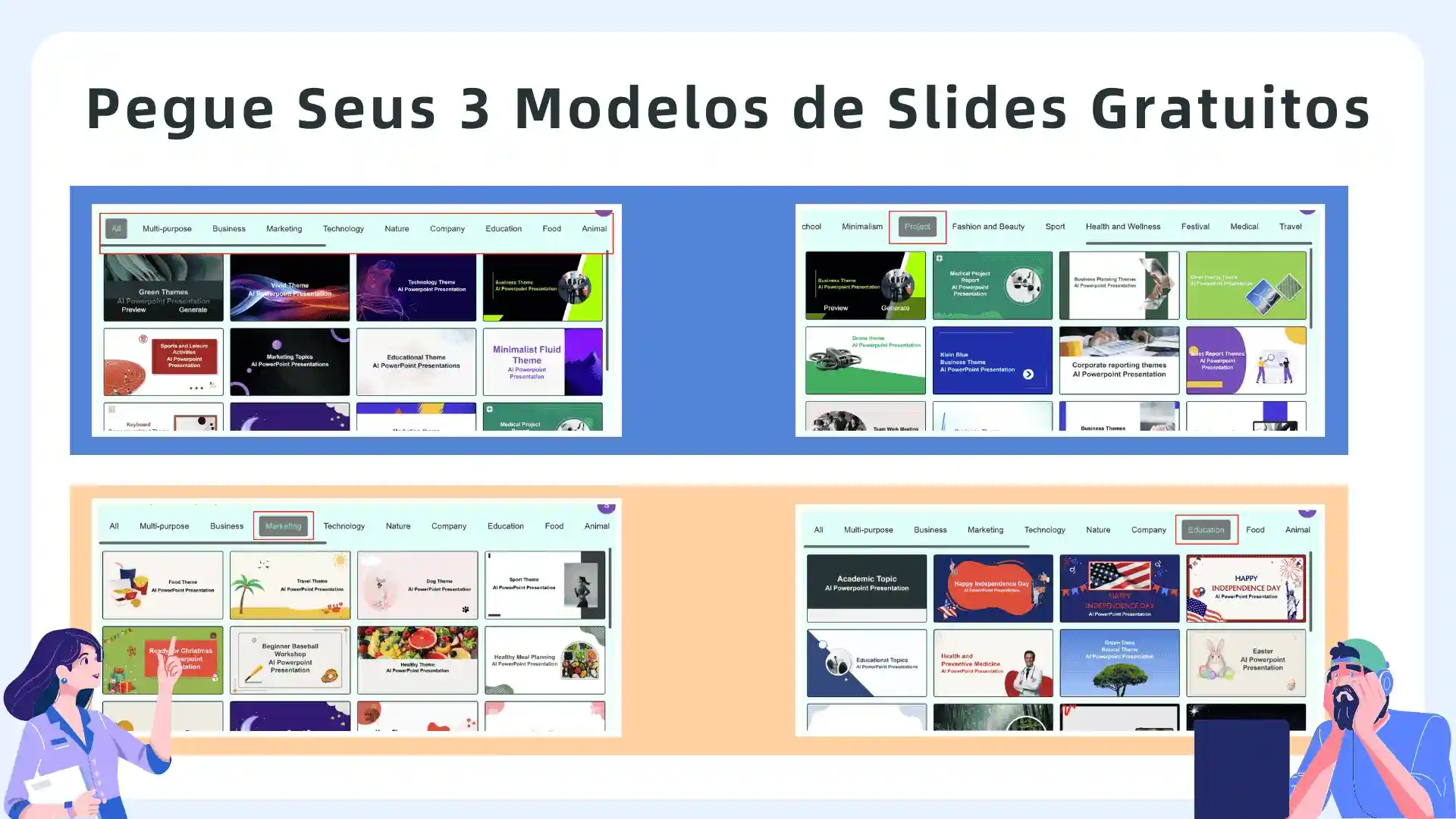 Grab your three free slide templates
