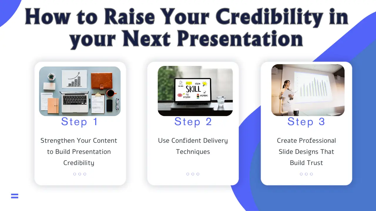 How to Build Credibility in your Next Presentation in 3 easy Steps