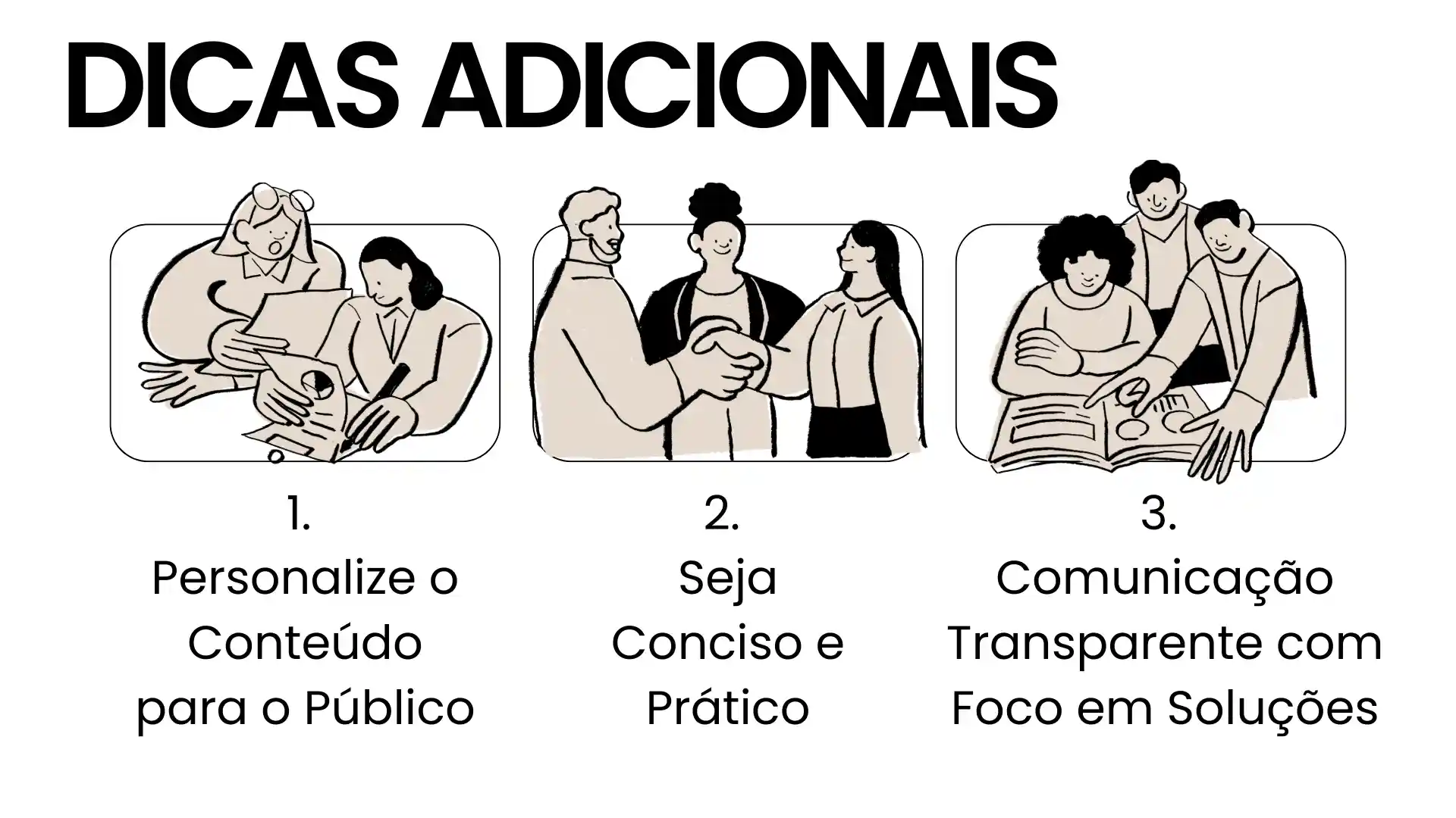 Apresentar dicas adicionais para a criação de apresentações de projetos
