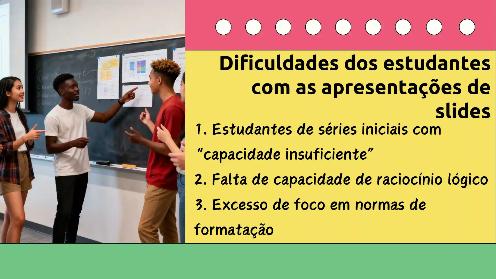 Três Grandes Desafios que os Alunos Encontram ao Criar Slides para Aprendizagem