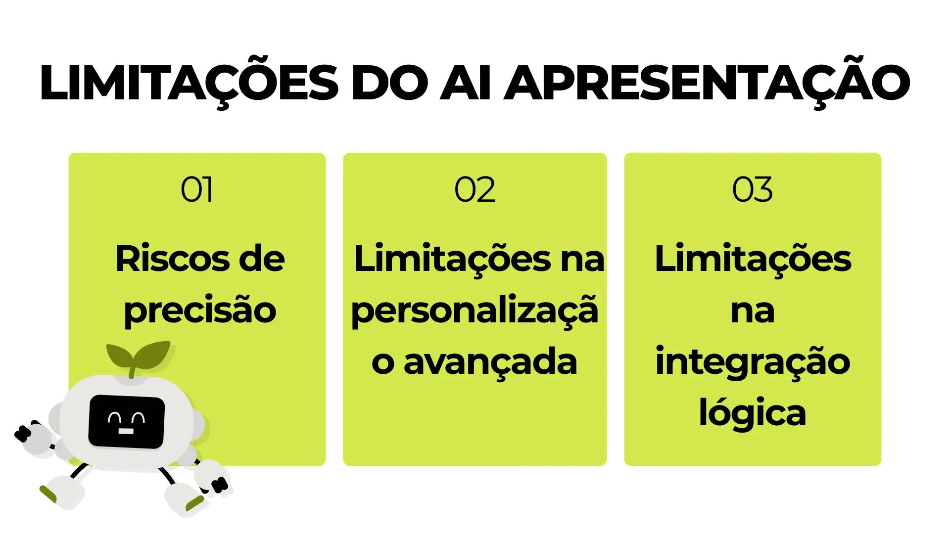 Explicando as três principais limitações das apresentações do PowerPoint com IA