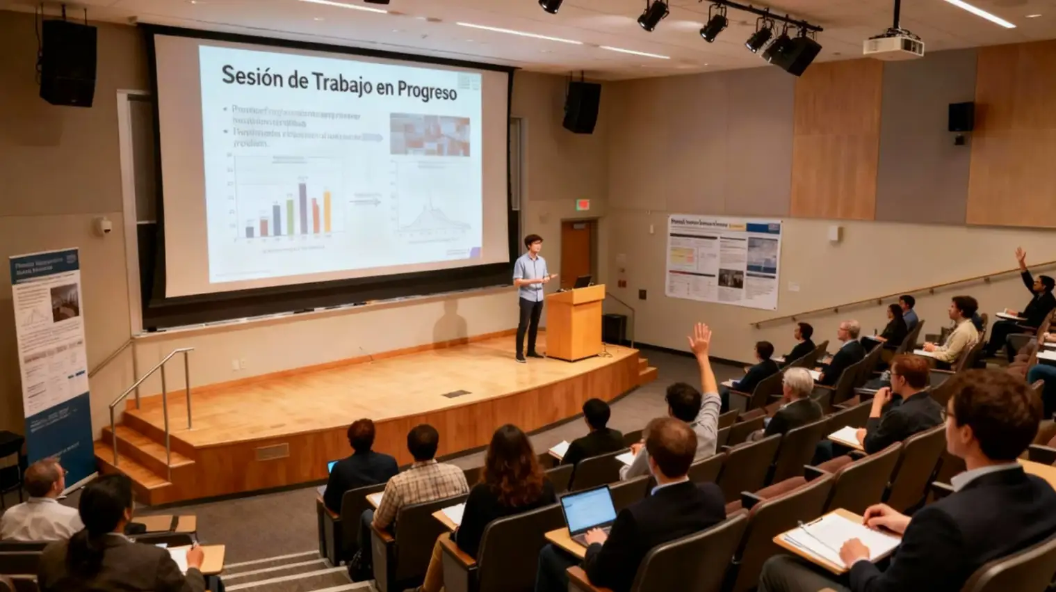 Escenario de seminario de investigación para el desarrollo