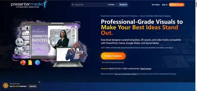 free-google-template-preseentermedia
