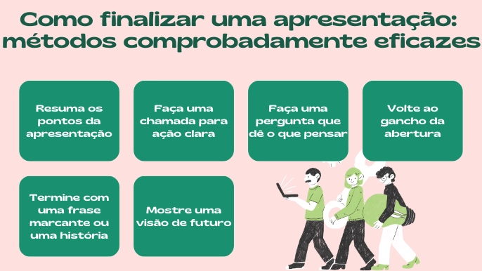 Como finalizar uma apresentação: métodos comprovadamente eficazes