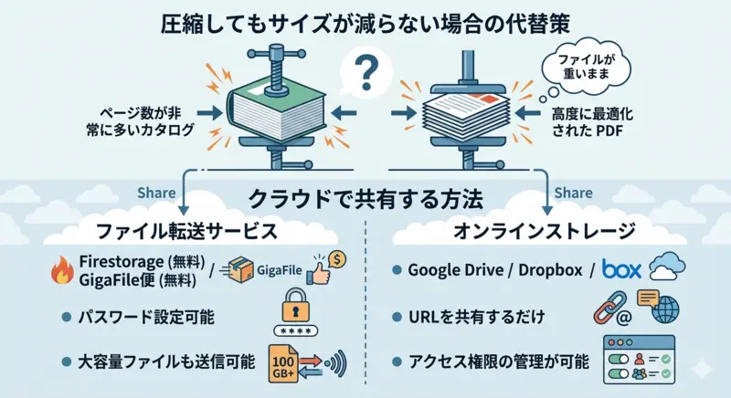 圧縮してもサイズが減らない場合の代替策資格的画像