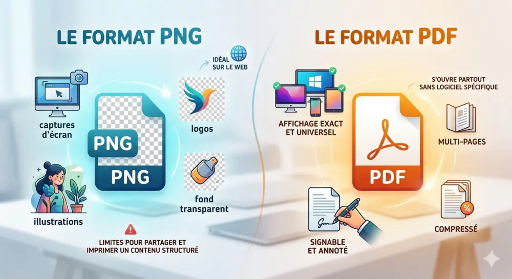Comprendre les deux formats visual image