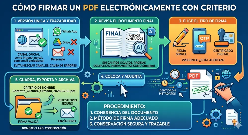 Antes de empezar: versión única y trazabilidad visual image